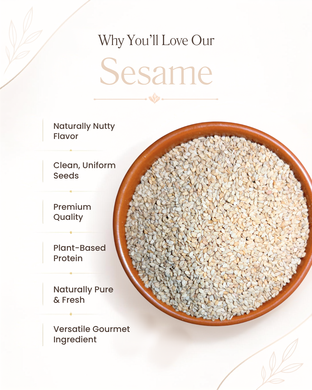 white sesame seeds (plain) white sesame seeds (plain)