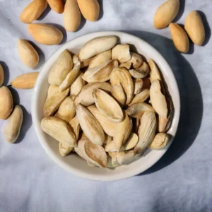 Home white mamra almonds